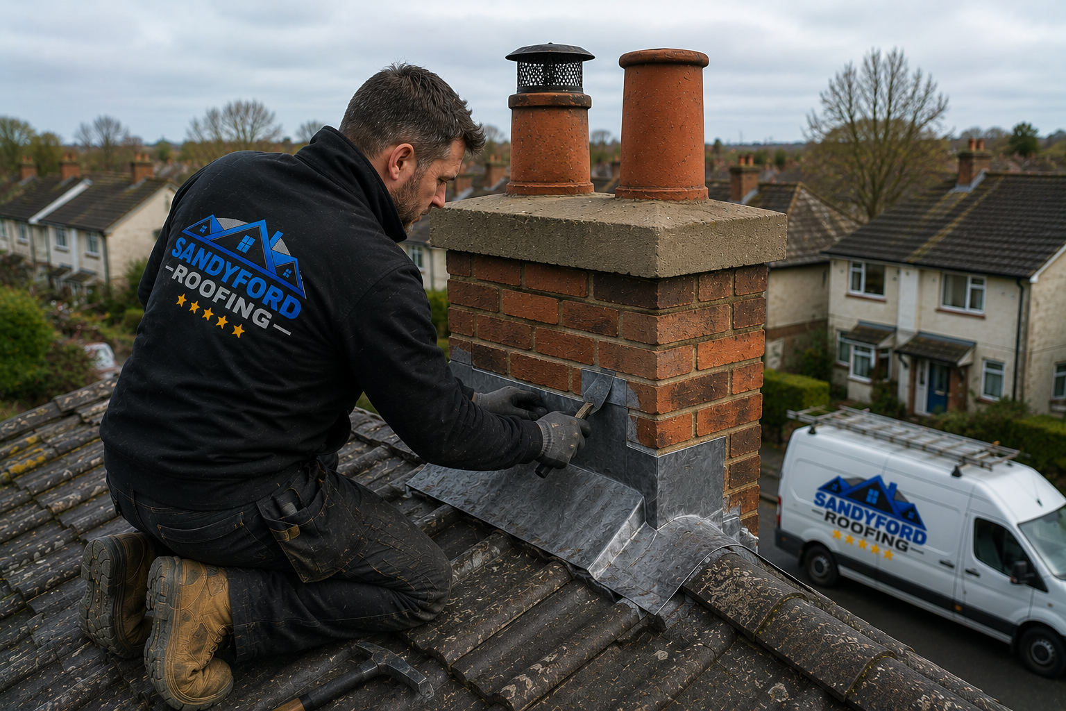 Chimney flashing repair in Dublin
