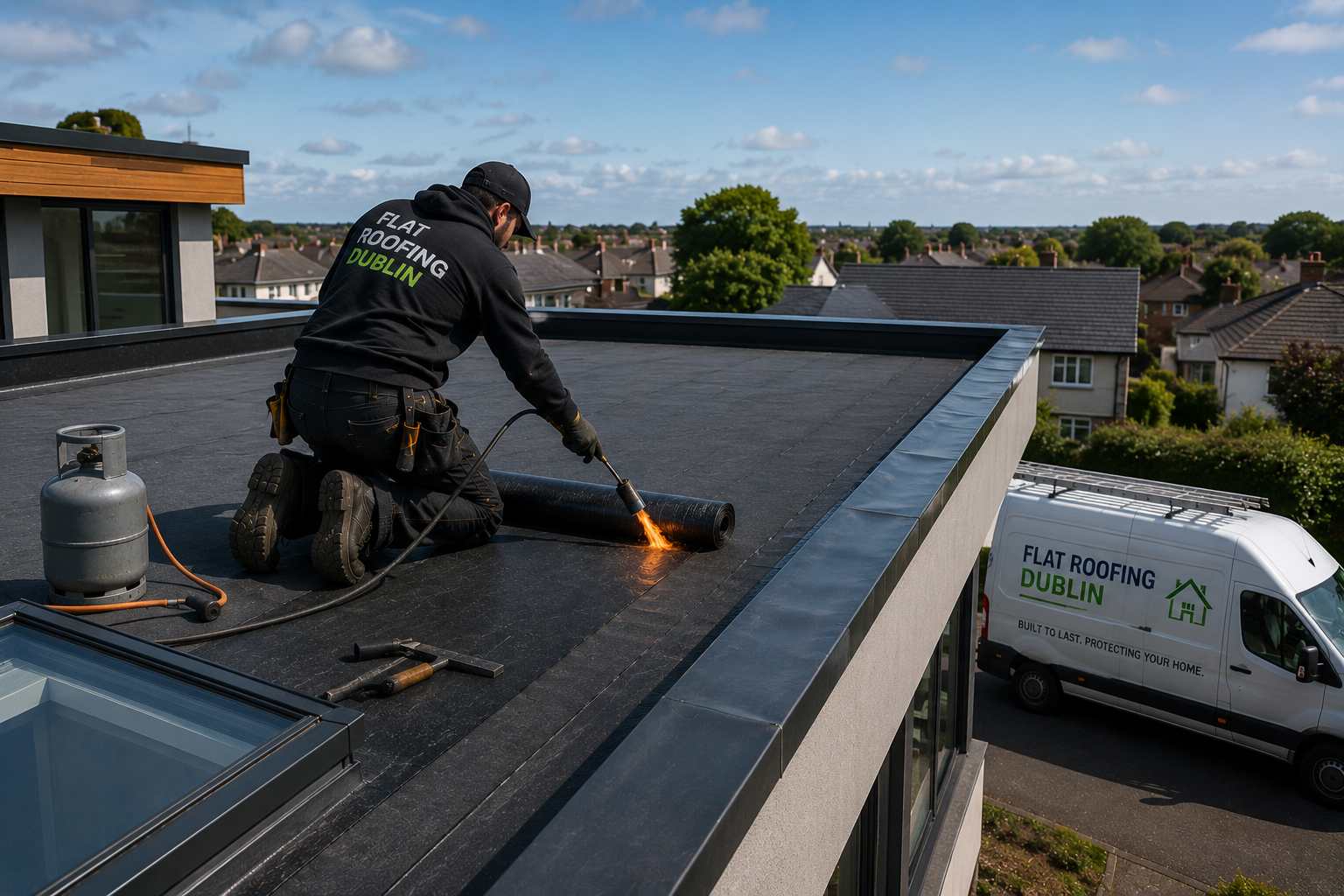 Flat roofing services in Dublin