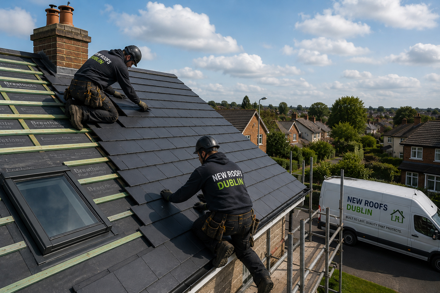 New roof installation in Dublin